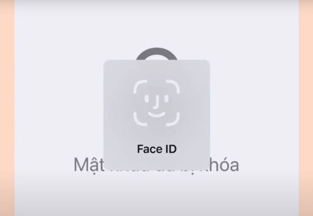Xác nhận mật khẩu hoặc Face id