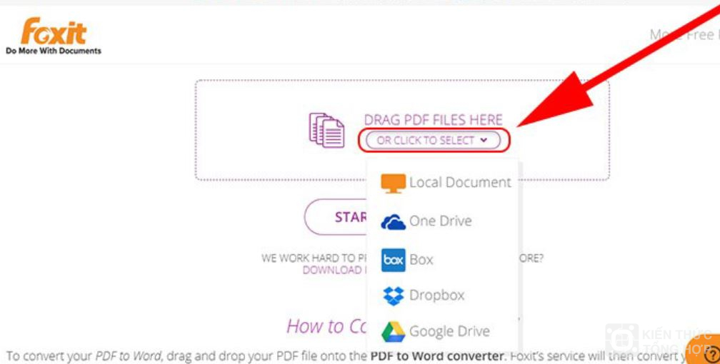 Chọn File muốn chuyển đổi